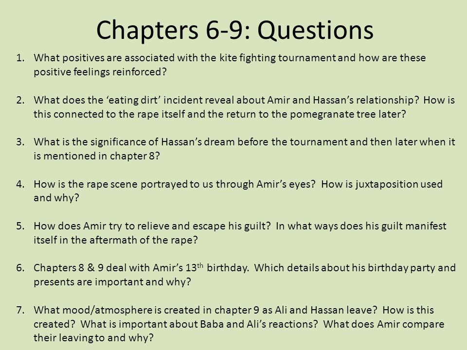 Summary and notes on chapters Essay